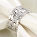 Customized New Trendy Fashion Wide Edition Men's Micro Inlaid Zircon Business Ring_ipsvogv.com