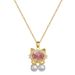 Cat 【 】 Pearl Light Luxury Charm Gorgeous Full Diamond Necklace Women's Versatile Clavicle Titanium Steel Chain 【 】_ipsvogv.com