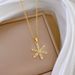 Steel 【 Titanium 】 Snowflakes Fluttering Diamonds, Light Luxury Temperament, Gorgeous Full Of Diamonds Necklace, Women's 【 】 , Temperament, Necklace,_ipsvogv.com