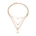 Fashionable And Personalized Gold-plated Multi-layer Sun Bell Necklace With Collarbone Chain For Women_ipsvogv.com