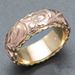 Cao Shi's New Exquisite Carved Rose Double Color Women's Wedding Gift Ring_ipsvogv.com