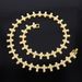 Unisex Hot Selling Small Cross Diamond Cuban Chain Men's Necklace Cool Trendy Hip Hop Clavicle Chain Necklace Accessories_ipsvogv.com