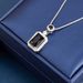 Light Luxury Temperament Square Copper Micro Inlaid Zircon Pendant Necklace For Women's Niche Collarbone Chain Jewelry_ipsvogv.com