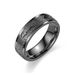 Light Luxury Design Sense Titanium Steel Carving Matte Non Fading Small Couple Ring Fashion Jewelry_ipsvogv.com