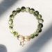 version Korean Style Best Friend Matching Gift Clear Green Explosive Crystal Bracelet_ipsvogv.com