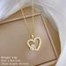 】 Peach 【 Heart Love Fashion Light Luxury Charm Gorgeous Full Diamond Necklace Women's Versatile Clavicle Chain Titanium 【 】_ipsvogv.com