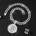 Hot Selling Full Diamond Dollar Round Brand Hollowed Out Pendant, Hip-hop, Men's Cool And Exaggerated Accessory_ipsvogv.com