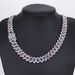 Men’s Jewelry Set Fashion 14mm Diamond Shaped Alloy Necklace For Men Trendy And Cool Hip Hop Cuban Chain_ipsvogv.com