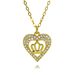 Hot Selling Copper Micro Inlaid Zircon DIY Jewelry Accessories Love Crown Cat Necklace_ipsvogv.com