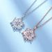 Snowflake Necklace Women Classic Fairy Rose Gold Clavicle Chain Inlaid Diamond Valentine'S Day Gift_ipsvogv.com
