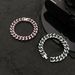 Hip Hop Dreamy Pink Starry Blue Double Sided Wear Couple Jewelry A Pair Of Free Cuba Titanium Steel Bracelet For Male And Female Friends_ipsvogv.com