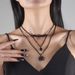Jewelry Halloween Dark Bat Spider Pendant Retro Fashion Necklace_ipsvogv.com