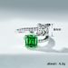 Cao Shi's High Quality Four Claw Princess Sugar With Double Main Stone Contrast And Adjustable Opening Ring_ipsvogv.com