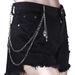 Personalized And Versatile Jewelry, Metal Skull Head Key Pendant, Double-layer Pants Chain, Hip-hop Denim Accessories_ipsvogv.com