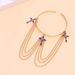 Jewelry Punk Adjustable Metal Hanging Chain Tassel Ring Holiday Style Beach Open Arm Bracelet_ipsvogv.com