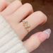 Dodaomen Sweet Versatile Diamond Butterfly Ri, Female Light Luxury And Unique Design, Super Immortal Hand Jewelry_ipsvogv.com