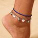 Hot Selling Accessories Bohemian Blue Turquoise Round Piece Beaded Combination Ankle Bracelet_ipsvogv.com