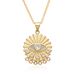 Micro Inlaid Pendant Pharaoh's Eye Small Shield Exotic Style Pendant Male And Female Devil's Eye Pendant_ipsvogv.com