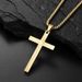 Titanium steel jewelry stainless steel refraction light cross necklace simple pendant_ipsvogv.com