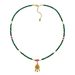 New Chinese Style With Cut Green Jadeite Collarbone Chain, Emerald Natural Stone, Millet Bead Necklace_ipsvogv.com