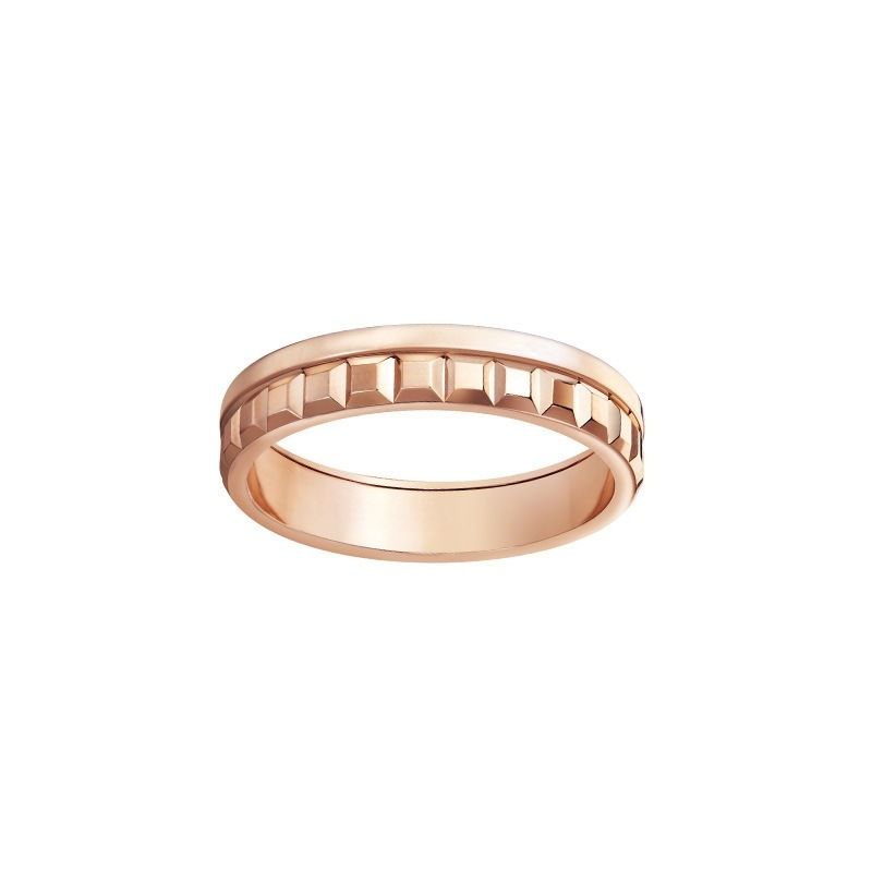 Baojia Shilong Rotating Ring, Gold Plated Gear Set With Diamonds, Running Black White Ceramic Wide And Narrow Ring_ipsvogv.com