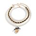 Accessories Fashion Pearl Ribbon Beaded High-end Heart Pendant Necklace Set_ipsvogv.com