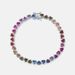 Love rainbow zircon bracelet S925 silver package inlaid with colorful zirconium colored gemstone hand jewelry simple light luxury fashion women_ipsvogv.com