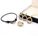 High Version Seamless Closed Mouth Tricolor Ring With Color Separation, Original Bracelet, New Year Gift For Couples,_ipsvogv.com
