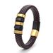 hot selling men's braided leather bracelet personality versatile leather bracelet alloy magnet buckle bracelet jewelry_ipsvogv.com