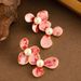 French Style Light Luxury Elegant Small Fragrance Wind Drip Oil Enamel Flower Pearl Feminine Temperament Personality_ipsvogv.com