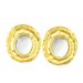 Simple Women's Earrings Niche Luxury Design Gold Plated Geometric Round Earrings_ipsvogv.com