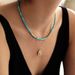 Women's Jewelry Natural Stone Clavicle Beaded Necklace Spring And Summer New Light Luxury Niche Stacking Necklace_ipsvogv.com