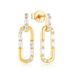 Geometric diamond necklace earrings set for women ins style fashion jewelry pendant earrings earrings_ipsvogv.com