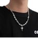 Cross Necklace Men's Versatile Premium Hip Hop Niche Cuban Chain Sweater Chain Accessories_ipsvogv.com
