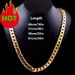 Yinchen Jewelry Temu6mm 16-30in Gold Cuban Chain Men's Necklace_ipsvogv.com