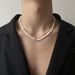 Trendy Men And Women Hip Hop Titanium Steel Shell Bead Double Layer Sweater Chain Versatile Couple Accessories Street Dance 4 Same Necklace_ipsvogv.com