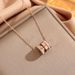 Circular Small Waist Pendant Necklace For Women's Collarbone Chain, 2023 New Trendy Internet Celebrity Neck Accessory_ipsvogv.com