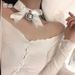 Lace Trim Bell Choker Cute Sweet Soft Adorable Sexy Accessories Girl Bowknot Neck Ring Collarbone Chain_ipsvogv.com