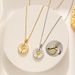 Copper Pendant With Oil Droplets, Small Daisy Stainless Steel Necklace, Ladies Pendant, Creative Can Open And Close The_ipsvogv.com