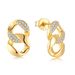 Mobius earrings, earrings, necklace and pendant set for women S925 sterling silver plated with gold light luxury jewelry_ipsvogv.com