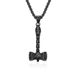 Nordic Viking Odin Thor's Hammer Titanium Steel Necklace Retro Personality Men's Stainless Steel Pendant_ipsvogv.com