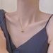 New Love Internet Celebrity Same Style Simple Temperament Light Peach Heart Clavicle Necklace Jewelry_ipsvogv.com