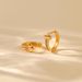 Simple zircon ear buckle copper plated K real gold fashionable white collar commuting business chic wind T shaped trend earrings_ipsvogv.com