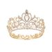 Baroque Round Crown Bridal Crown Tiara Princess Birthday Crown Hair Accessories Wedding Dress Stage Full Crown Round Crown_ipsvogv.com