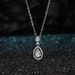 New Fashion Versatile Dot Diamond Water Drop Zircon Pendant Necklace Ornament_ipsvogv.com