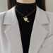 Steel 【 Titanium 】 Heart Piercing Arrow, Light Luxury Temperament, Gorgeous Full Diamond Necklace, Women's Versatile 【 】 Arrow, Temperament, Necklace,_ipsvogv.com