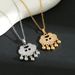 The Same Chinese Style Long-life Lock Pendant Titanium Steel Necklace For Women Is Versatile And Small In Design._ipsvogv.com