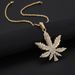 Personalized Hip Hop Rock Alloy Pendant Nightclub Trendy Men's Maple Leaf Classic Necklace Jewelry_ipsvogv.com