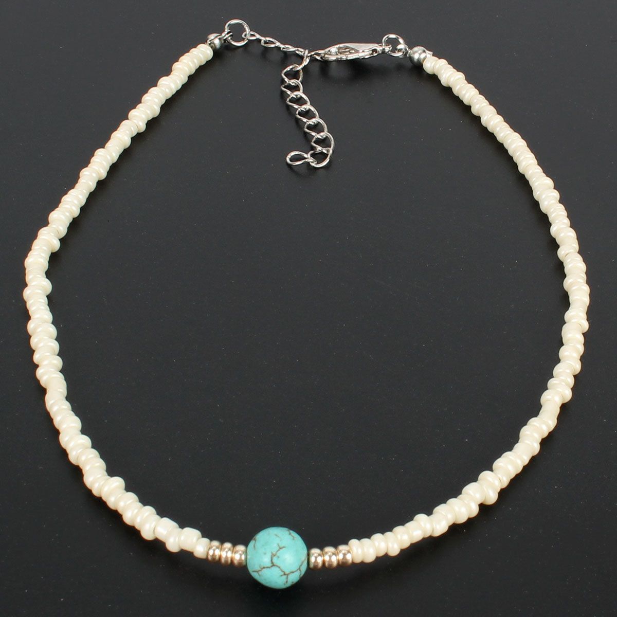 Accessories Bohemian Style Personality Rice Beads Five Pointed Star Necklace Female Choker_ipsvogv.com