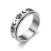 Titanium Steel Female Spinning Sun Moon Star Couple Ring Jewelry_ipsvogv.com